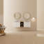 Armoire de salle de bain 60 po avec lavabos doubles et tiroirs en céramique