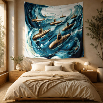Tapisserie murale Nautical Submarines
