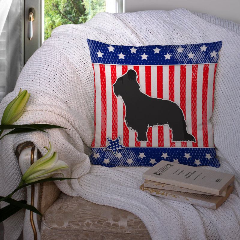 Coussin intérieur/extérieur Patriotic, H 14 po x l 14 po x P 3 po