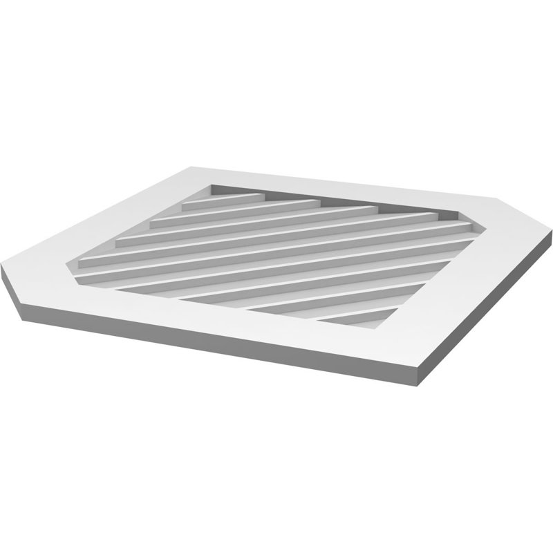 Ventilé vertical à pignon vertical 11/12 po, H 1 po x l 32 po x L 36 po