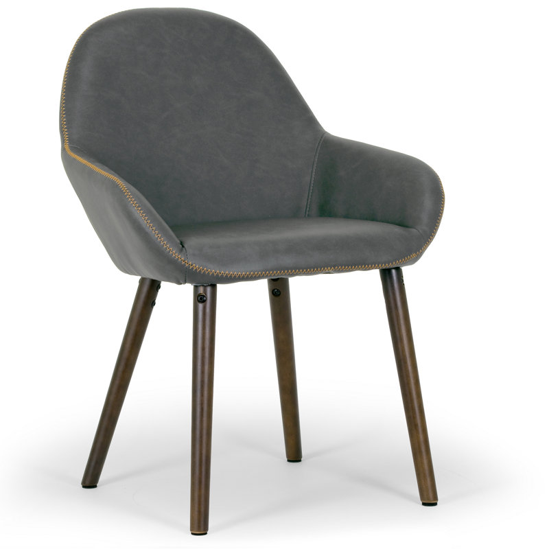 Lukeson 18.5'' H Faux Leather Upholstered Armchair