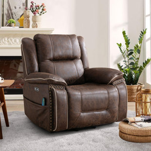 9181 Three Motor Power Recliner with Lumbar Support(Lay Flat)