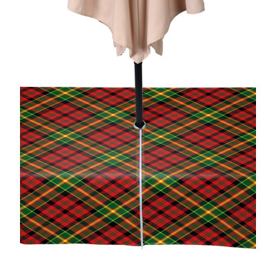 Christmas Plaid Water Repellent Tablecloth