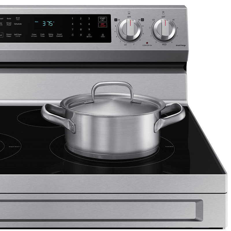 Samsung 6.3 cu. ft. Stainless Steel Smart Electric Range with Air Fry