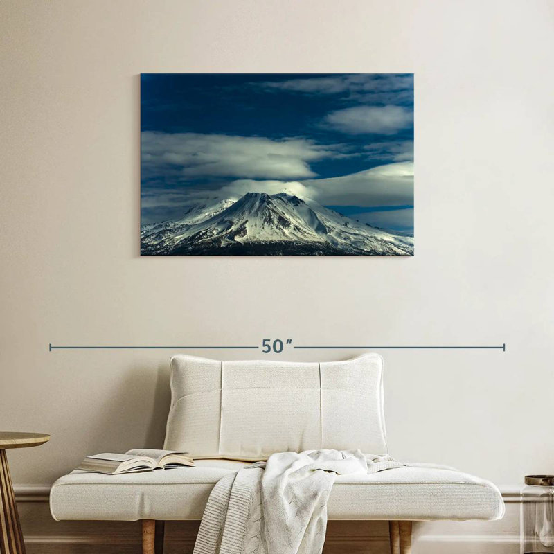 Scène de montagne Alvord Shasta, H 24 po x l 36 po