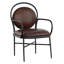BD Warner Arm Chair in Chocolate/Black
