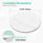Round White Sintered Stone Lazy Susan Turntable-1514180070