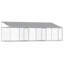 Dog Cage Grey Galvanized Steel Extra Large Tough Dog Cage Outdoor Pet Enclosure