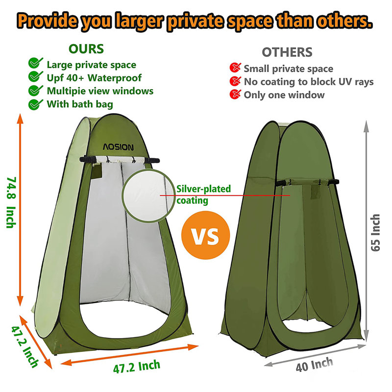 Tente de camping Pop Up, Vert