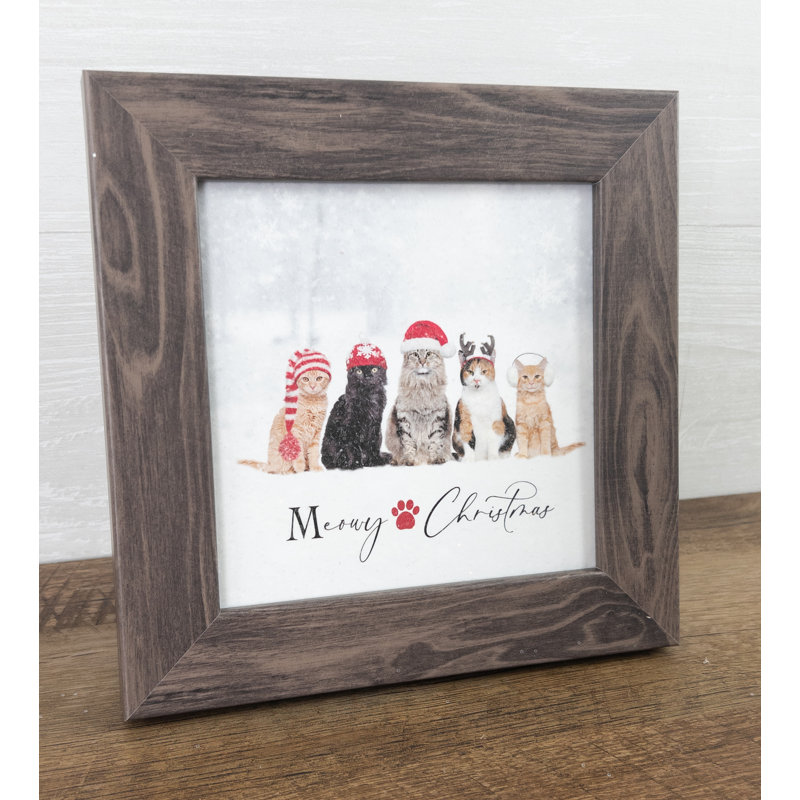 Mignon de chat Ho Ho Ho, H 8 po x l 8 po x P 1 po, Caroube