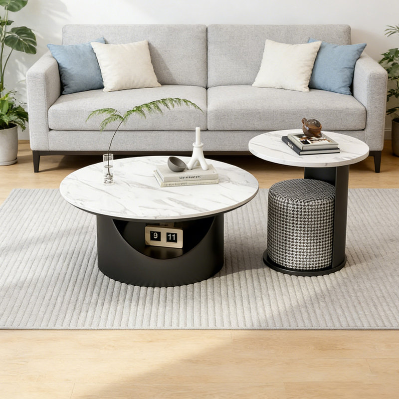 Caulkins, H 15,74 po x L 27,55 po x l 27,55 po, Noir