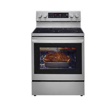 LG Instaview 30 in. 6.3 cu. ft. Smart Air Fry Convection Oven Slide-In Gas  Range with 5 Sealed Burners & Griddle - Stainless Steel