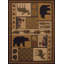 Tapis brun à imprimé animal Sayre-23261269