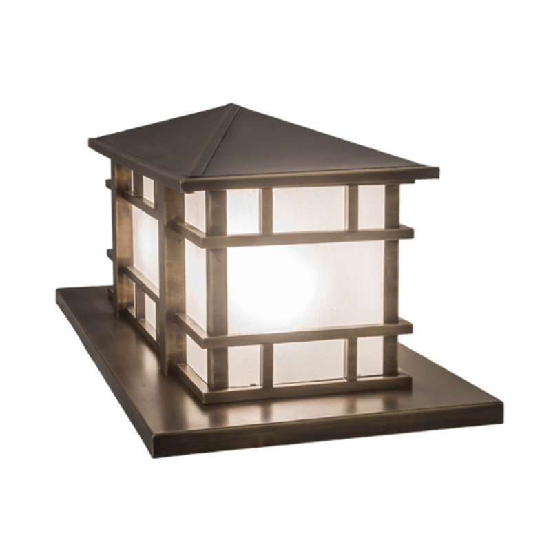 Ashalyn Frosted and Seeded Pier Mount Light