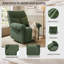 Fauteuil inclinable, pivotant, moderne et rembourré avec tissu texturé pour salon et chambre de bébé-495079890