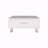 Berd White Coffee Table with Drawer and Metal Legs, Compact Design, White
