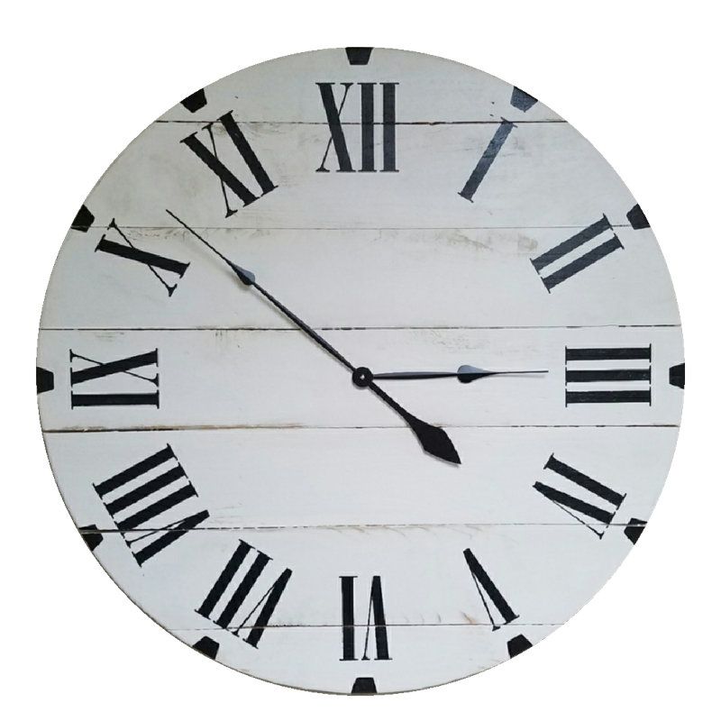 Witzel Solid Wood Wall Clock, Medium