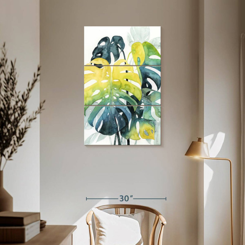 Coucher de soleil, composition de palmiers I