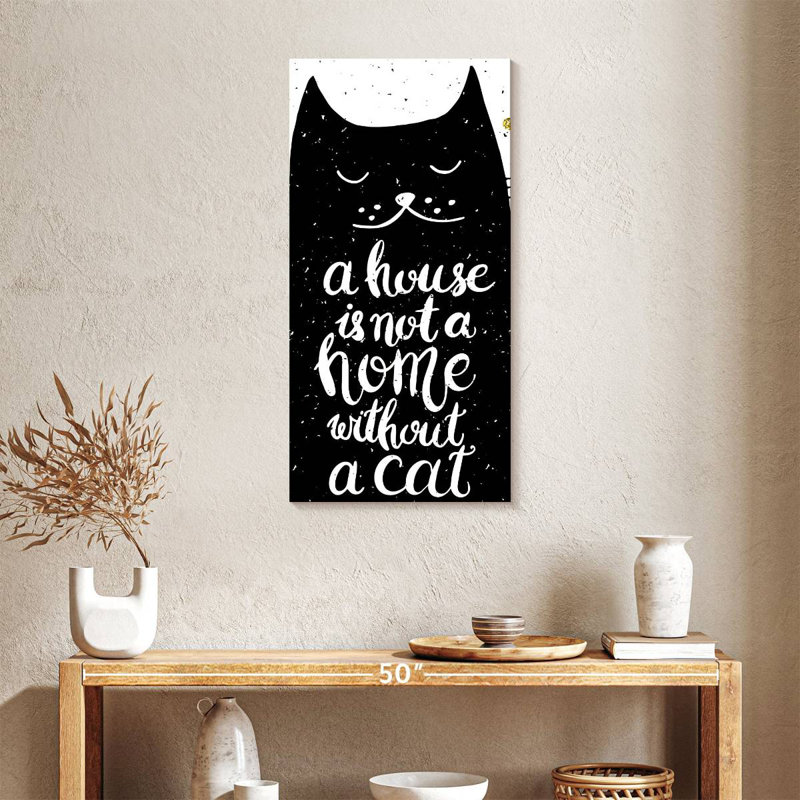 Cat Lovers Typography, 36" H x 18" W