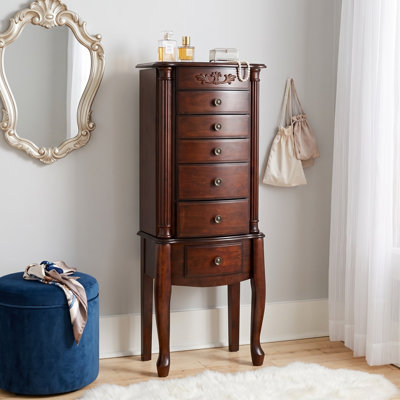 Adona 15.75'' Wide Freestanding Jewelry Armoire