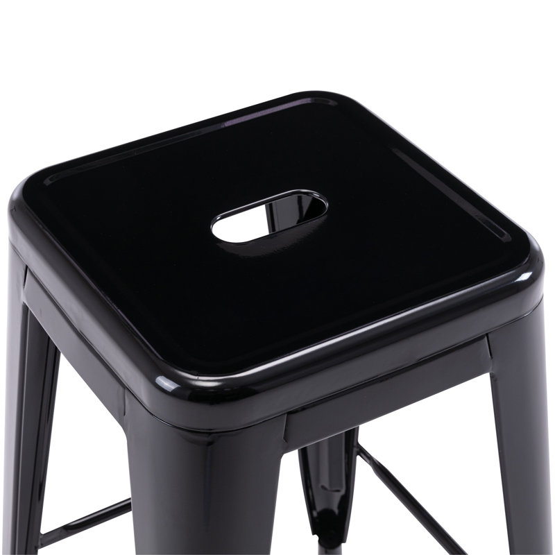 Kohki 24" Counter Stool Metal Bar Stools Counter Height Barstools Backless Indoor/Outdoor Bar Stools Kitchen Counter Stools Chairs