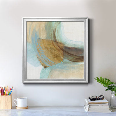 Blue Rythme I - Peinture sur toile encadrée