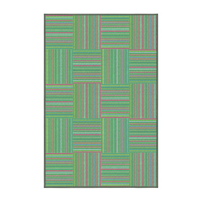 Tapis vert K patchwork