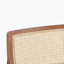 [Ensemble de 2] Méridienne beige moderne avec dossier tissé, structure en bois robuste, sièges d'appoint minimalistes et élégants pour le salon, la chambre à coucher ou le bureau