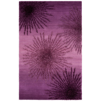 Amier Floral Hand-Tufted Wool and Viscose Area Rug