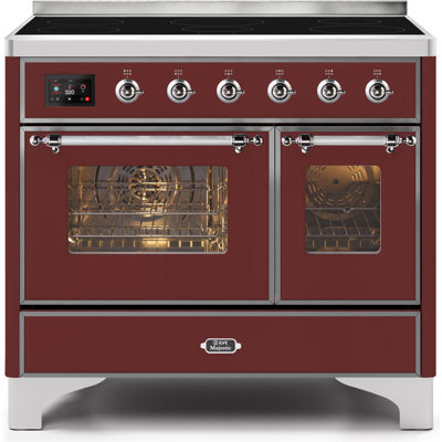 Cuisinière à induction 40 pouces avec 6 éléments à induction ILVE Majestic II Series (porte en verre)