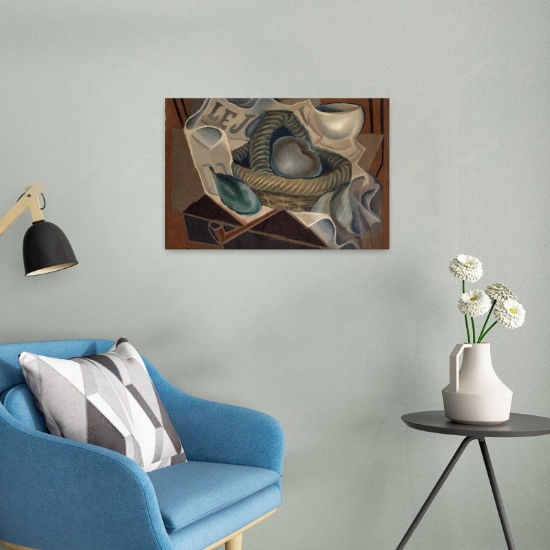Le Panier, 1924 Estampe d'art mural abstrait contemporain, H 16 po x l 24 po