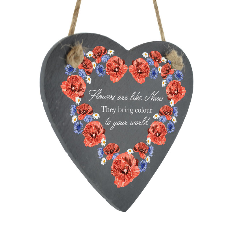 Stone Plants & Flowers Garden Sign