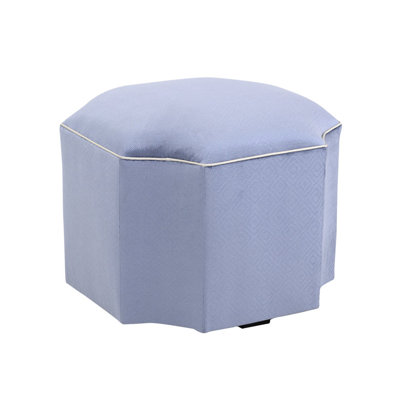 Celtic Novelty Ottoman, Blue