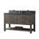 Wherry 54'' Double Bathroom Vanity with Blue Limestone Top