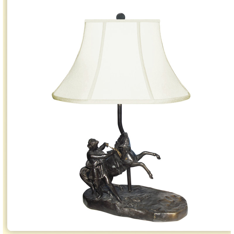 Lampe de table 18 po Ancien Cavalier