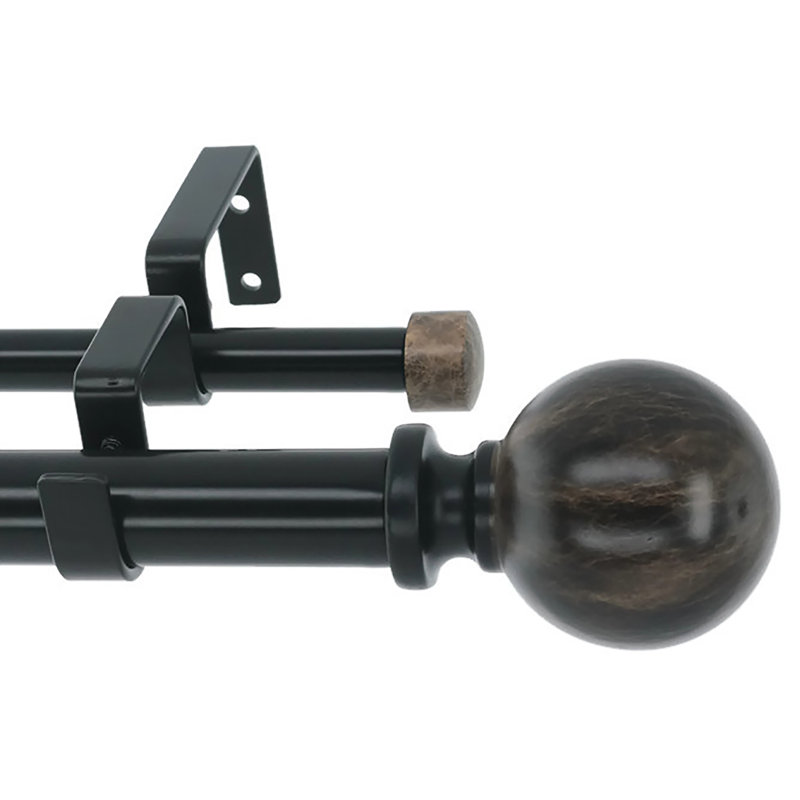 Adjustable Double Curtain Rod, 48" - 84"