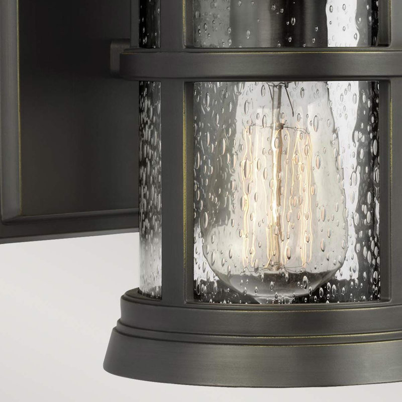 Camberlie Outdoor Wall Lantern, 22.9cm H x 15.9cm W x 19.3cm D, Black