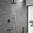 Ceiling Mount Shower Faucet Set Rainfall Shower System With Tub Spout