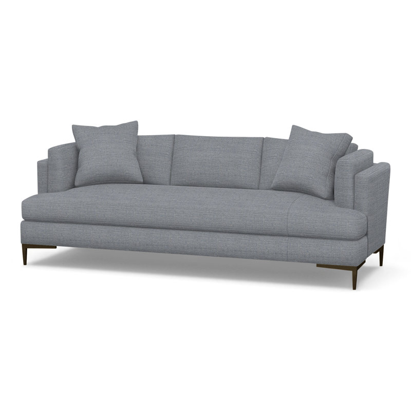 Aiden Upholstered 90.5'' Sofa, Antique Bronze, Perigold Willa Haze