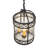 Antencio 3 - Light Gunmetal Cylinder Pendant