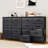  8-Drawer Double Dresser 2-Piece Set (33.7" W) – Versatile Storage With Sleek Design-1238862140