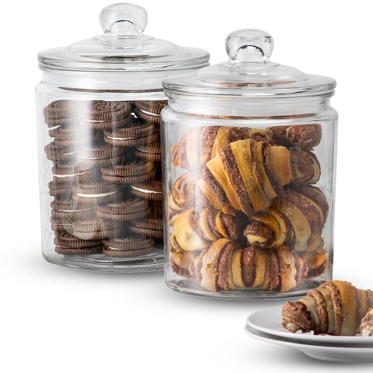 Oggi Canisters & Spice Jars, Glass 8 Piece Set - Macy's