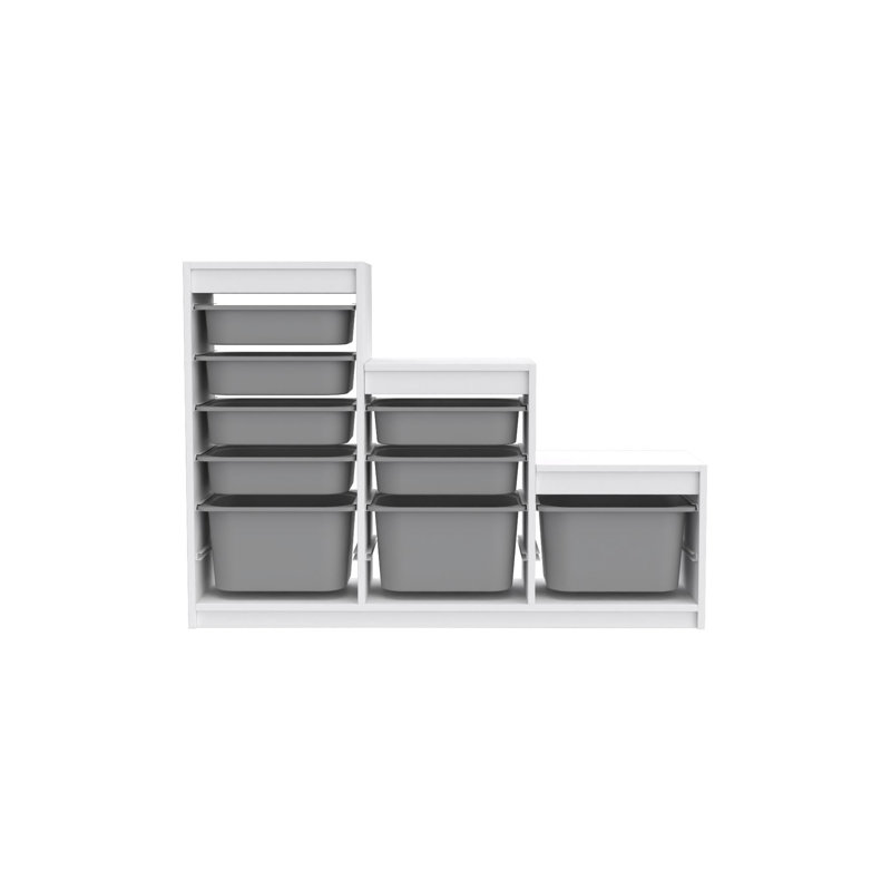 Armoire polyvalente moderne, Sonomo, 51,9 po x 36,6 po x 11,8 po | 100% panneau de particules enduit de mélamine, épaisseur: 0,7 pouce | Nombreuses tablettes, conception à fixation murale | Style scandinave pour des solutions d'organisation et de range