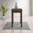 Modern Black 46" x 24" Compact Bar Table with Stain-Resistant Surface-1962842558