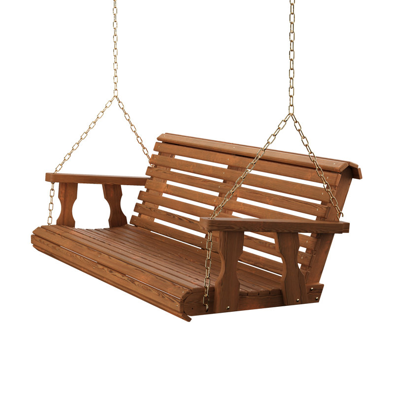 Balancelle de véranda en bois robuste de 5 pieds Lark Manor ™ Capacité de poids, 50.5"