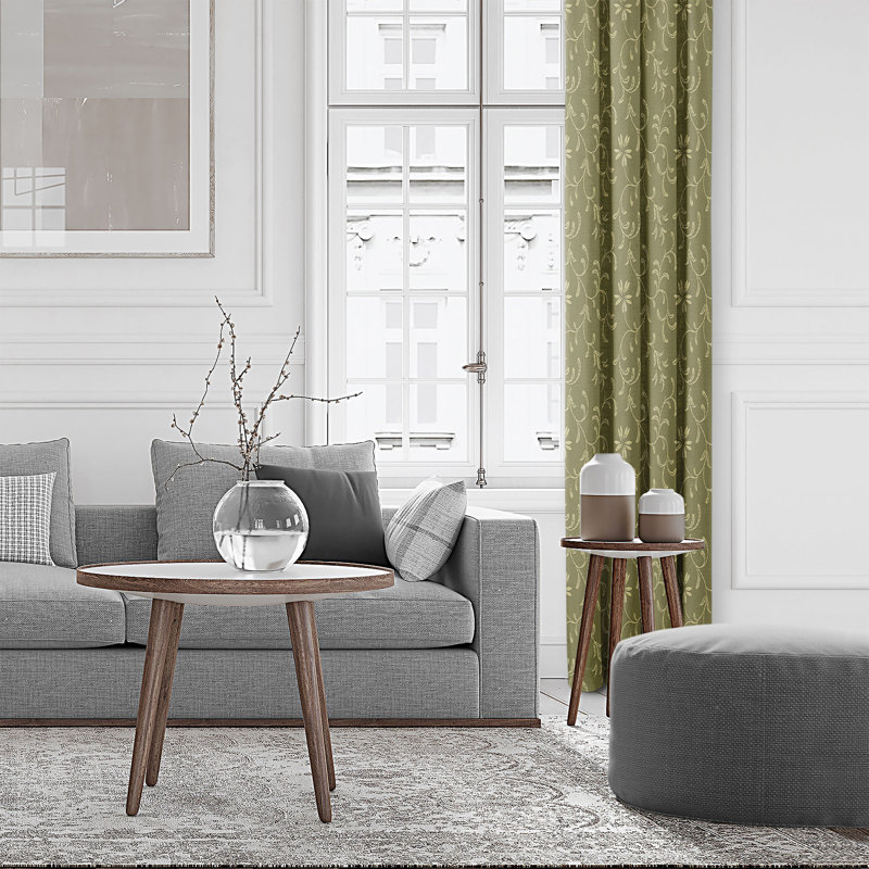 Rideau en mélange de coton Selby, L 20 po x L 108 po