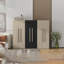Rangement pour garde-robe en bois 6 portes pour chambre à coucher