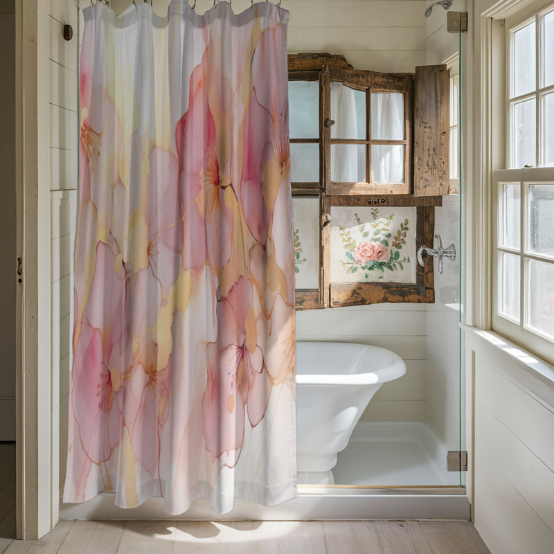 Rideau de douche Carriacou, H 74 po x l 71 po