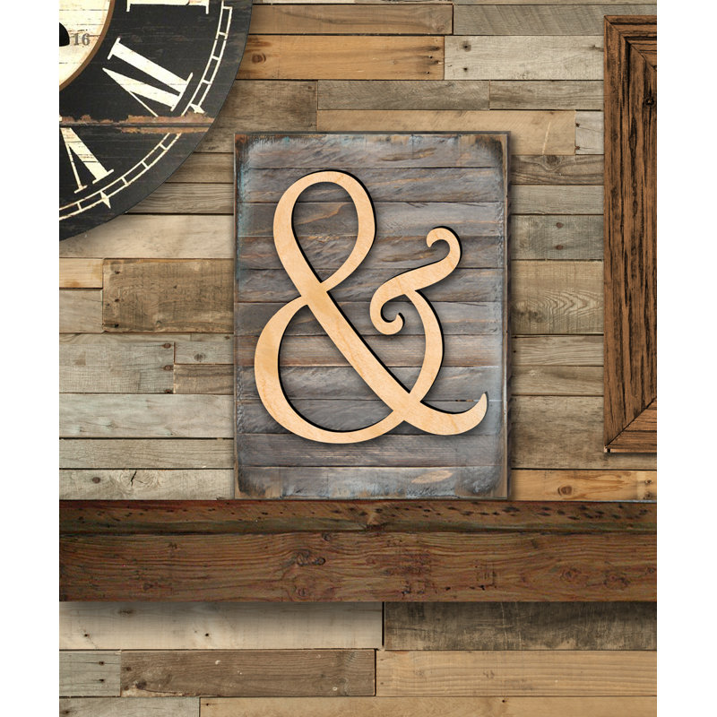 Décoration murale à panneau de bois rustique