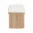 Sandy Rubberwood Bench With Soft Cushion Seat